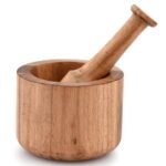 Wooden Mortar and Pestle