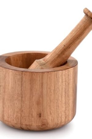 Wooden Mortar and Pestle